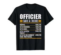 Officier Métier Idée Cadeau Humour pour Officier T-Shirt Graphique avec Valeur