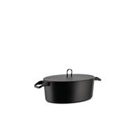 Officina Alessi 90108 Cocotte en Forme Ovale Acier Inoxydable Argent 32,00 x 23,00 x 11,50 cm