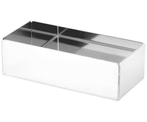 Officine Standard Porte sachets Sucre/thé en Acier Inoxydable 13 x 6 cm