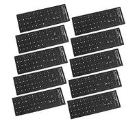 OFFIGAM 10 Pièces Autocollants de Clavier Universels Italien de Autocollants Durables pour Ordinateur Portable Faciles à Installer sans Résidus pour Une Langue