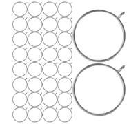 OFFIGAM 100 Pièces Cadre de Pendentif Creux Rond en Alliage Argenté, Base de Sertissage Précise pour Bijoux Résine Uv, pour Projet DIY et Création Élégante