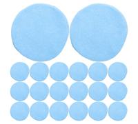 OFFIGAM 100 Pièces Éponges Visage Comprimées Jetables Tampons Nettoyants Exfoliants Usage Unique Portable pour Voyage Camping Hôtel Développement Rapide avec Eau Texture Souple Bleue