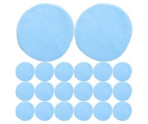 OFFIGAM 100 Pièces Éponges Visage Comprimées Jetables Tampons Nettoyants Exfoliants Usage Unique Portable pour Voyage Camping Hôtel Développement Rapide avec Eau Texture Souple Bleue