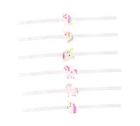 OFFIGAM 12pièces Bracelet à Motif Licorne Lumineuse pour Garçon Fille Ajustable et Cadeau Anniversaire Style Aléatoire