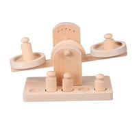 OFFIGAM 1Ensemble Éducatif Bois Balance à Échelle pour Garçon Fille Outil Apprentissage Mathématique Interactif pour Comprendre Poids Calcul Montessori pour Garçons et Filles