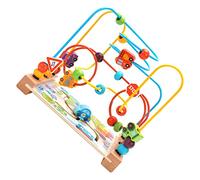 OFFIGAM 1Pièce Labyrinthe de Perles Bois Éducatif pour Garçon Fille Pédagogique Chute Développe la Motricité Fine Force Poignet pour Garçons et Filles de Ans et Plus