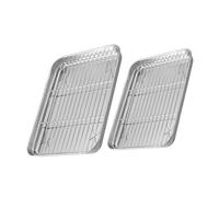OFFIGAM 2 ensembles Plaques Pâtisserie Inox Refroidissement Plaques Four et Antiadhésives et Compatibles Cuisson Pâtisserie