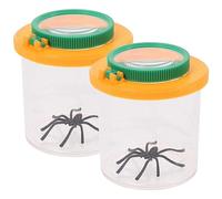 OFFIGAM 2 pièces Boîte à Insectes avec Loupe et Conteneur Observation pour Garçon Fille Éducatif Plein Air pour Explorer la Nature