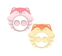 OFFIGAM 2 pièces Bonnet de Bain Réglable pour Garçon Fille Lot de Caps Protégeant Oreilles Chapeaux pour Garçon Fille Jaune Rose Imperméable et Durable