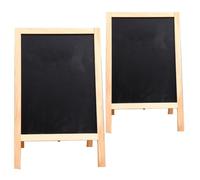 OFFIGAM 2pcs Petit Tableau Noir Multifonction pour Garçon et Filles en Bois Double Face Pliable, Effaçable, Maison Mariages