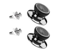 OFFIGAM 2pièces Bouton de Couvercle de Casserole Résistant Chaleur Poignée Solide pour Ustensiles de Cuisine Lot de Adapté aux Couvercles de Marmites Woks et Faitouts