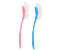 OFFIGAM 2pièces Brosse De Nettoyage Pour Biberon Avec Tête Flexible Et Manche Pratique Bleu Et Rose Pour Nettoyer Les Parois Intérieures Fonds Profonds