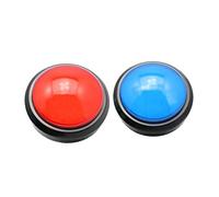 OFFIGAM 2pièces Buzzer Électronique avec Lampes LED Répondeur De Jeu à Boutons Rouge Bleu sans Pile pour Quiz Et Compétitions