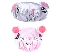 OFFIGAM 2pièces Chapeaux De Bain Garçon Fille Bonnets Imperméables Cartoon Pour Chapeaux De Bain Élastique Pour Garçons Et Filles Amusants Et Pratiques