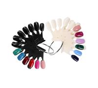 OFFIGAM 2pièces Plaque Affichage De Couleurs Forme De Couronne Pour Faux Ongles Kit De Teintes Couleurs Brillantes Pour Pratique Et Présentation Salon De Manucure