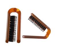 OFFIGAM 2Pièces Voyage Portable Poils de Sanglier Accessoire Hôtel Pratique pour Coiffage Facile et Confortable