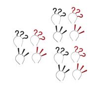 OFFIGAM 3 Pièces Bandeau Tête Créatif Question et Point Dexclamation Accessoires de Cheveux Non Glissants pour Fête Dhalloween et Cosplay Femmes et Filles