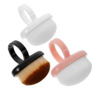 OFFIGAM 3 pièces Brosse à Ongles Dépoussiéreuse Poils Doux Ergonomique pour Nettoyage et Polissage des Ongles Outil Manucure Professionnel