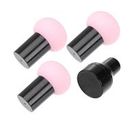 OFFIGAM 3 Pièces Éponge De Maquillage Avec Manche Applicateur Forme De Sceau Pour Fond De Teint Et Anti-ombres Lavable à Eau