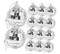 OFFIGAM 30 pièces Mini Boules Disco Miroir Suspendues Décorations de Fête Accessoires de Soirée pour et Thèmes Disco