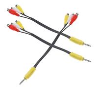 OFFIGAM 3pièces Cordon Adaptateur Av Multi-usage avec Tête Allongée vers Connecteurs Femelles pour Transmission Vidéo et Audio Haute Définition