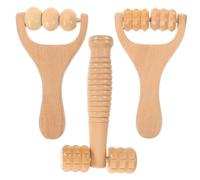 OFFIGAM 3pièces Outils De Massage Bois Massants Pour Muscles Soulagement à Domicile Portable Et Léger
