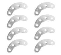 OFFIGAM 4 Paires Plaque de Talon Fer 48 mm, Protection et Amélioration Absorption Chocs pour Chaussures, Adapté pour Réparation de Semelle et Activités Outdoor