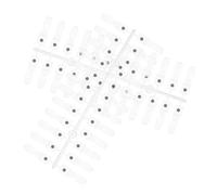 OFFIGAM 48pièces Magnetic Nail Polish Display Cards with Detachable Magnetic Design for Beginners Portable Nail Art Practice Boards with True Color Representation and Skill Enhancement