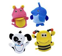 OFFIGAM 4pièces De Bain Pour Cartoon De Chien Pingouin Abeille Exfoliants Doux Pour Hygiène Et Nettoyage