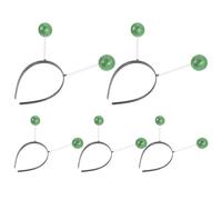 OFFIGAM 5pcs Cerceaux à Cheveux Boules Vertes en Plastique Légers et Adorables pour Festivals et Fêtes, Accessoires Coiffure Créatifs et Uniques pour Femmes