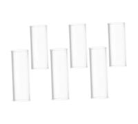 OFFIGAM 6 Pièces Guitar Slide Rings Glass Finger Sliders For Electric Acoustic Guitar Blues Jazz Country Performance Stable Grip