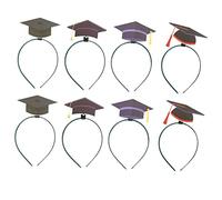 OFFIGAM 8 Pièces Bandeau de chapeau de baccalauréat bandeau de remise des diplômes bandeaux de graduation hair charms hair toppers bandeau diplômé décor de chapeau de graduation papier