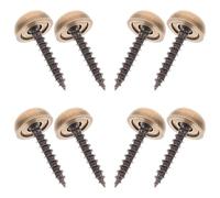 OFFIGAM 8pcs Vis Décoratives en Laiton Capuchons Décoratifs pour Miroir, Design Pratique et Solide, Fixation Décoration de Panneaux en Verre