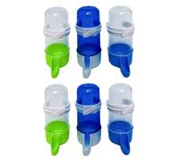 OFFIGAM Abreuvoirs Automatiques Couleur Aléatoire pour Oiseaux de Compagnie en Plastique, Étanches et Résistants aux Morsures Pack de 6 Pièces Adaptés à Toute