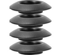 OFFIGAM Anneaux Adaptés Diamètre 3 Cm Anti-Gouttes en Caoutchouc Noir Étanches et Pack de 4 Accessoires pour Pagaies de Kayak pour Canoës et Bateaux