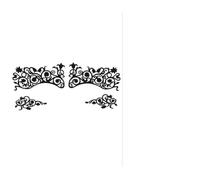 OFFIGAM Autocollants pour Eye-liner en Papier Noir à Motif Dentelle, Auto-adhésifs et Faciles à Appliquer, 5 Paires pour Concerts et Bals Masqués Plusieurs styles