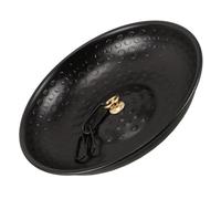 OFFIGAM Bac en Alliage D'aluminium Noir de Récupération d'eau de Pluie | Bassin Suspendu pour Chaîne de Pluie, Support de Jardin, Accessoire de Balcon