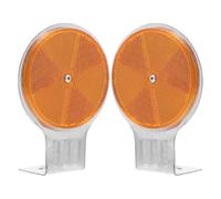 OFFIGAM Balises Réfléchissantes Solide Lot de 2 en ABS Haute Visibilité Usage Polyvalent, Réfléchissants pour Allées et Parkings pour Sécurité Routière