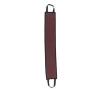 OFFIGAM Bande Exfoliante Dos en Flocage Marron Sangle pour Appliquer Huile de Bronzage, Serviette Longue Bain, Élimine Peaux Mortes Efficacement