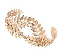 OFFIGAM bandeau feuille faire la fête demoiselles d'honneur est venu partir de mariée faveurs de mariage Crowns de feuilles femmes coiffure de couronne de mariage casque alliage Doré