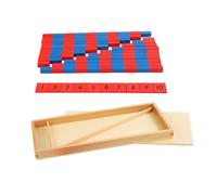 OFFIGAM Bâtonnets à Compter en Bois Robustes pour Garçon et Filles, Outil Pédagogique Mathématique Barres Numériques Colorées, pour Initiation au Calcul et Développement Cognitif Dès 3