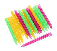 OFFIGAM Bigoudis Spiralés pour Cheveux Longs Lot de 100 Bigoudis en Plastique Outils de Coiffure pour Boucles Maison et Salon Kit Multifonctionnel Couleur Aléatoire