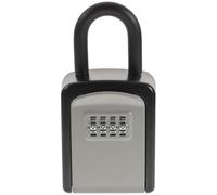 OFFIGAM Boîte à Clés Sécurisée 4 Chiffres Réinitialisable Noire Étanche en Abs et Acier, pour Accès d'urgence et Activités Quotidiennes des d'animaux