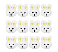 OFFIGAM Boutons de Couture en Résine Thème Lapin 12 Pièces Blanc pour Vêtements d'Garçon et Filles et Projets de Loisirs Créatifs Petit Bouton Solide et Facile à Coudre