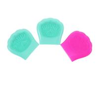 OFFIGAM Brosse de Nettoyage Visage Forme Patte de Chat en Silicone Douxs et Délicat 3pcs Ensemble Doux et Délicat pour Exfoliation et Soin Peau Sensible Couleur Couleur Aléatoire