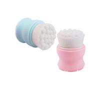 OFFIGAM Brosse Faciale en Silicone 2pcs Poignée Double Côté pour Nettoyage en Profondeur, Matériau Doux Peau, pour Cadeau D'anniversaire ou Noël