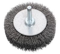 OFFIGAM Brosse Métallique Brosse de Meulage en Acier Tige Fixe pour Perceuse pour Réparation de Pneus, Préparation et Nettoyage des Surfaces Métalliques