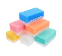 OFFIGAM Brosse Sensorielle Tactile Garçon Et Filles 6 Pièces Éponges De Bain Assorties Couleurs Douces Massage Stimulation Développement Sensori-moteur Bain Et Hygiène Bébé