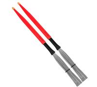 OFFIGAM Brosse Spéciale pour Tambour en Acier Carbone et Érable Rouge, Balai Pratique Anti-dérapant pour Batterie Jazz et Instruments de Percussion, Pratique Transport