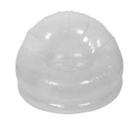 OFFIGAM Canapé Gonflable Transparent et Rangement Peu Encombrant en PVC Surface Lisse Claire, Design Transparent pour Garçon et Filles pour Chambre ou Salon
